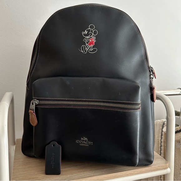 SUPER RARE Large Coach x Disney Backpack - Picture 1 of 11